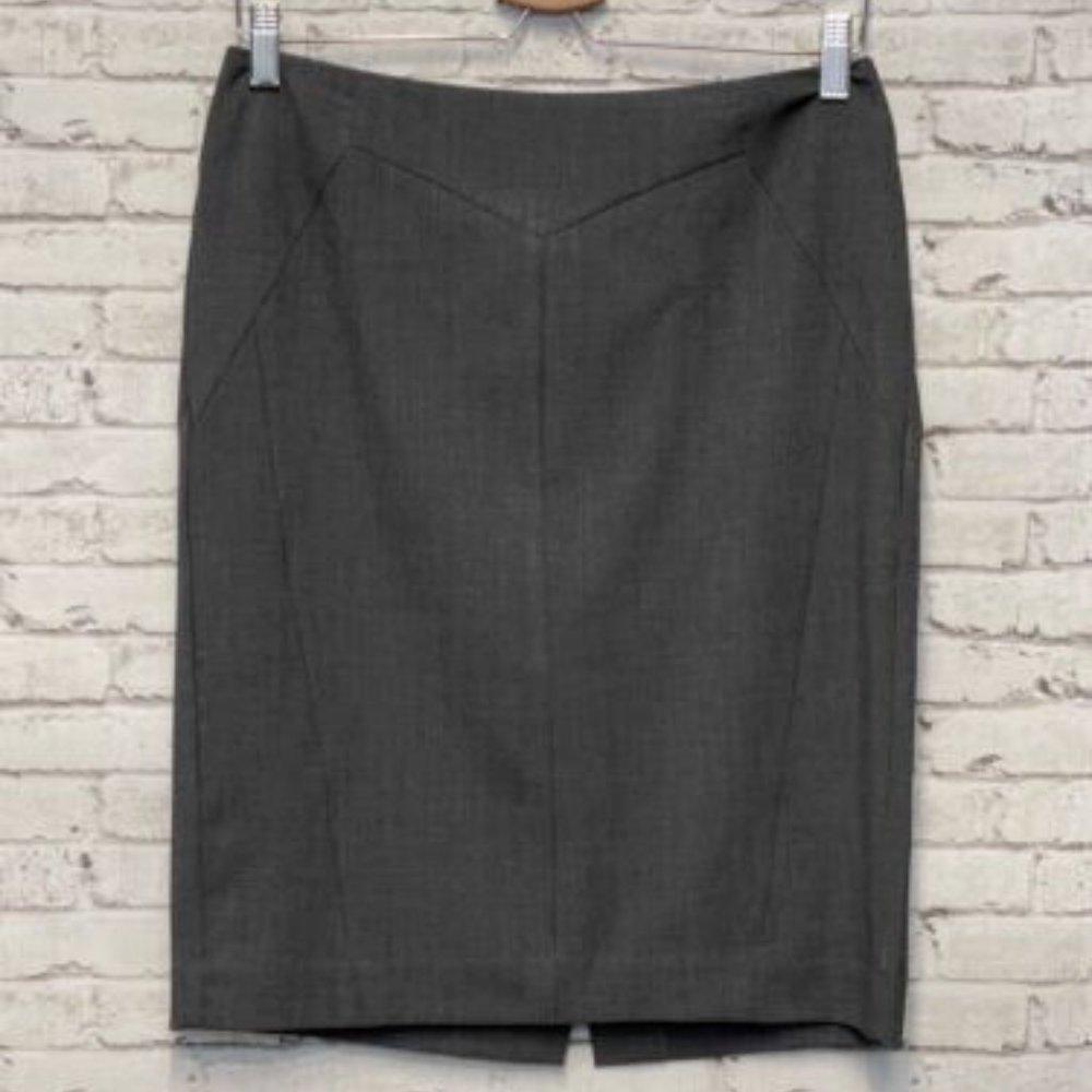 Women’s Worthington Skirt Size 6 Gray Lined Knee Length Classic Career